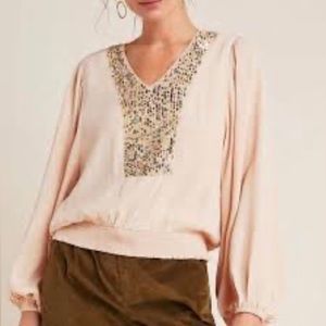 Anthropologie REDUCED TO SELL blouse beautiful